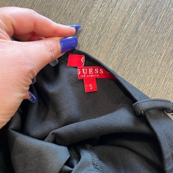 NWOT Guess Los Angeles Black Corset Bodysuit V-Underwire Spaghetti Straps Sz S - Picture 5 of 9